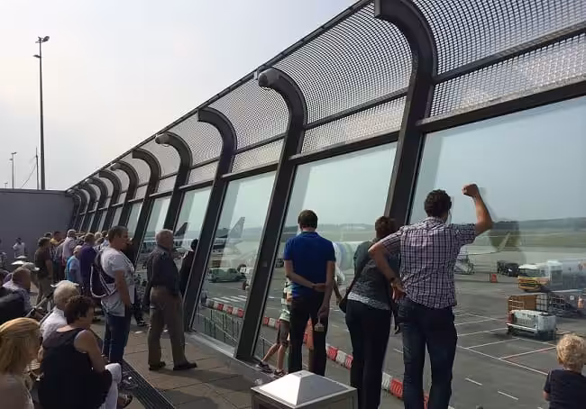 panoramaterras luchthaven