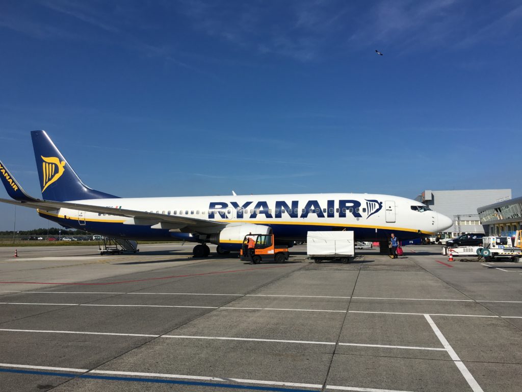 Ryanair vliegtuig