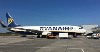 Ryanair vliegtuig